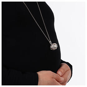 925 Silver Filigree Angel Caller Necklace 90 cm