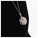 Angel caller necklace, flower pattern, 925 silver, 35 in s4