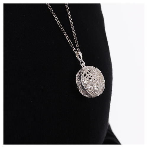 Chiama angeli fiore argento 925 90 cm 4