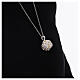 Angel caller necklace, 925 silver, flowers s2