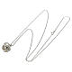 Angel caller necklace, 925 silver, flowers s4