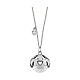 Collana chiama angeli acciaio rodiato Amen argentato 95 cm s1