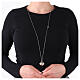 Collana Amen chiama angeli charm acciaio rodiato oro 95 cm s2