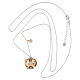 Collana Amen chiama angeli 95 cm charm in acciaio rodiato rosé s3