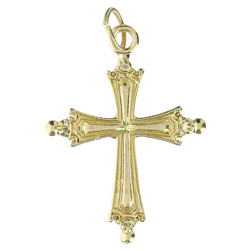 Gold-plated Metal Cross Pope Leo XIV 3x2 cm 3