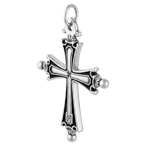 Pope Leo XIV pendant cross in silver color, 3.5 x 2.5 cm 2