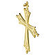 Croce pendente Papa Leone XIV metallo 10x9 cm dorata s2