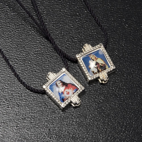 Scapular in metal with color images 2