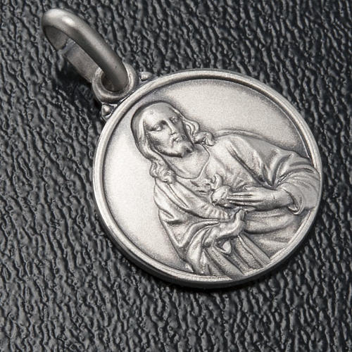 Scapular medal with Sacred Heart in 925 Silver 3