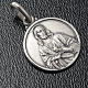 Escapulário medalha Sagrado Coração prata 925 14 mm s3