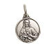 Scapular medal with Sacred Heart in 925 Silver s1