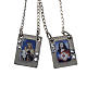 Scapular in metal with rhinestones s1