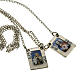 Scapular in metal with rhinestones s2