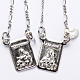 Scapular in 800 silver, Our Lady and Jesus s1