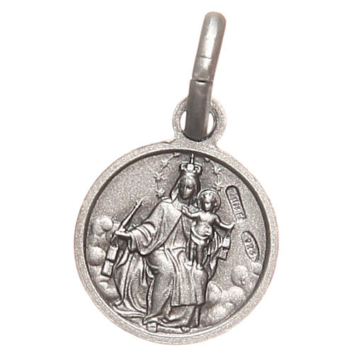 Bachelor medal Sacred Heart in 925 sterling silver 10 mm 2