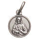 Bachelor medal Sacred Heart in 925 sterling silver 10 mm s1