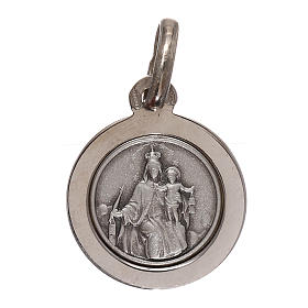 Scapular with medal in 925 silver diam. 12 mm
