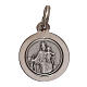 Sterling silver scapular medal 12 mm diameter s1