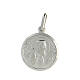 Padre Pio medal of rhodium-plated 925 silver 0.5 in s1