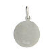 Padre Pio medal of rhodium-plated 925 silver 0.5 in s2
