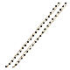 Choker necklace of gold plated 925 silver and 0.08 in black crystal beads s3
