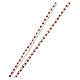 Choker necklace of gold plated 925 silver and 0.08 in crimson red crystal beads s3