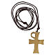 Chi-Rho olivewood pendant, Monastery of the Poor Clares, Alpha and Omega symbol s3