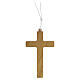 Cruz de madera de olivo Monasterio Clarisas para comunión 8,5x5 cm s1
