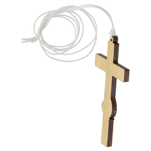 Loaves and Fishes olivewood First Communion cross, Monastery of the Poor Clares 3