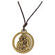 Collier Monastère des Clarisses en bois d'olivier avec Sainte Famille et prière s1