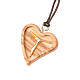 Pendant carved heart with Christ body s1