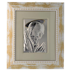 Tableaux en argent: Padre Pio de Pietralcina en argent