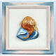 Enfant en terre cuite,bleu s1