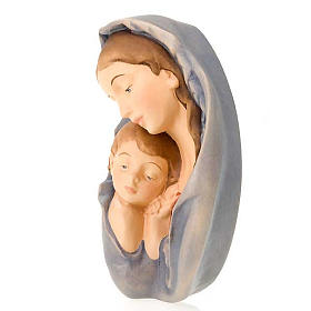 Virgen y el Niño relieve de madera