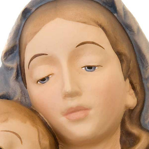 Relief Vierge avec enfant en bois 3