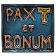 Relief en céramique Pax et Bonum s1