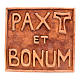 Relief en céramique Pax et Bonum petite taille s1