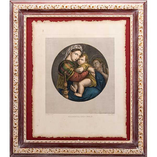Madonna of the chair, Florentine print 1