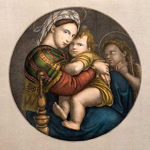 Madonna of the chair, Florentine print 3