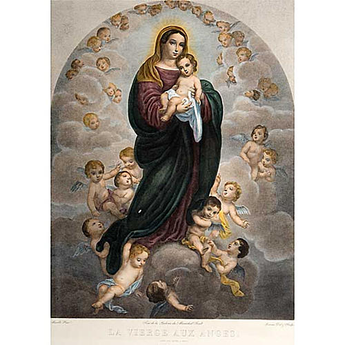Vierge de Dieu, impression d'origine florentine 3