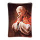 John Paul II praying, picture on wood s1