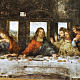 Picture, Last Supper with golden frame 27x20cm s2
