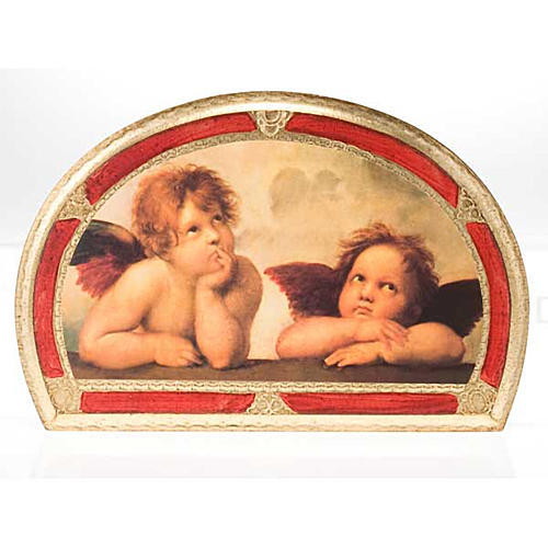 Print Raffaello's Angels, on wood panel 3