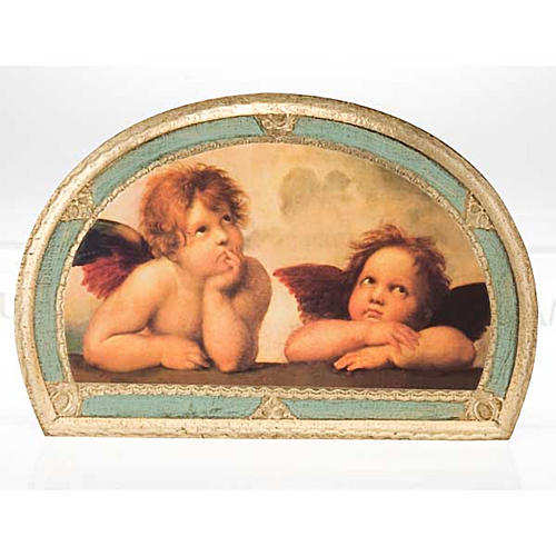 Print Raffaello's Angels, on wood panel 4