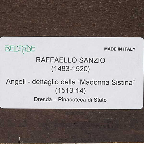 Print Raffaello's Angels, on wood panel 8