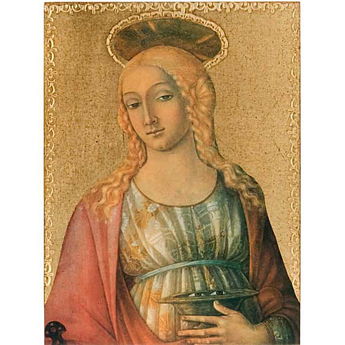 Print on wood, Saint Lucy 1