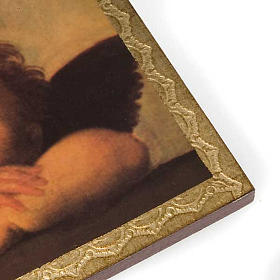 Stampa legno Angeli di Raffaello con cornice