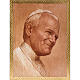 Druck Papst Johannes Paul II aus Holz