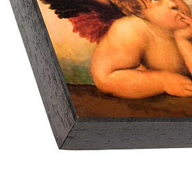 Druckbild auf Holz 'Engel von Raffaello'