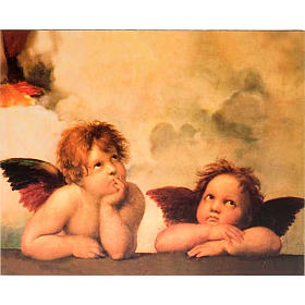 Stampa legno Angeli di Raffaello